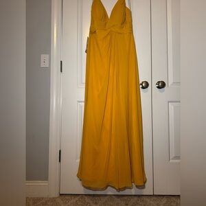 Azazie Marigold Maxi Dress